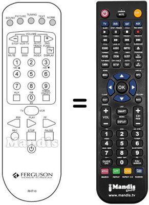 Replacement remote control RHT 10 Replacement remote control RHT 10