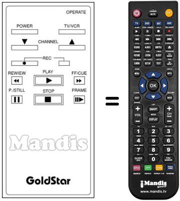 Replacement remote control LG RL 42 E