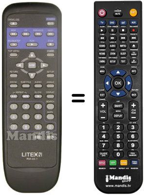 Replacement remote control RM-22-1
