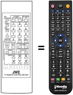 Replacement remote control RM-C620