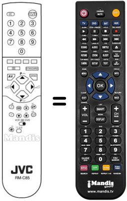 Replacement remote control JVC AV 25BT5