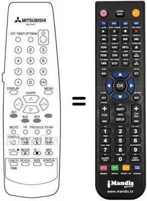 Replacement remote control RM 05401 Replacement remote control RM 05401