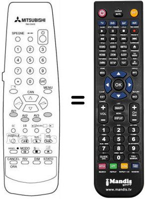 Replacement remote control RM 05409 Replacement remote control RM 05409