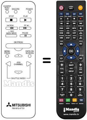 Replacement remote control RM M30-57401 Replacement remote control RM M30-57401