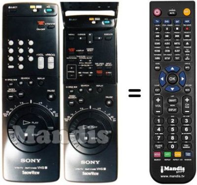 Replacement remote control Sony SLV-E 90