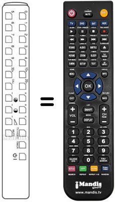 Replacement remote control RRMCG 0234 CESA