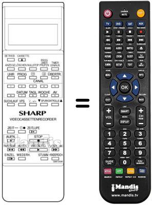 Replacement remote control RRMCG 0672 UMSA