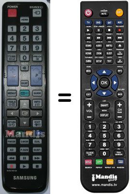 Replacement remote control Samsung UE 26C4000
