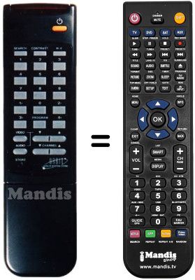 Replacement remote control SATELLITE RECEPTION SYSTEM