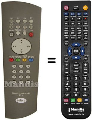 Replacement remote control SF 11