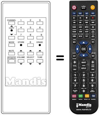 Replacement remote control SL-500