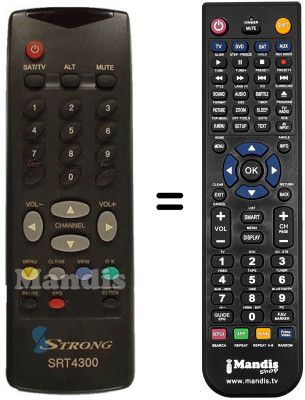 Replacement remote control SRT 4300