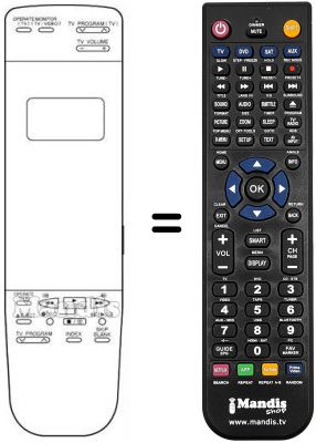 Replacement remote control STERN SV 76