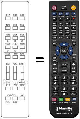 Replacement remote control OSE 583