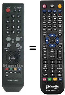 Replacement remote control Samsung LE 23R71B