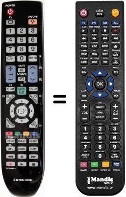 Replacement remote control Samsung LE 40M51B