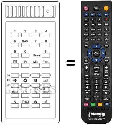 Replacement remote control T 720