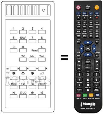 Replacement remote control T 732 Replacement remote control T 732