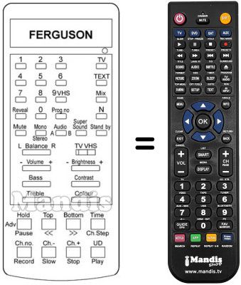 Replacement remote control T 734-4 Replacement remote control T 734-4