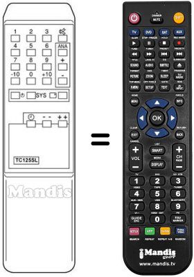 Replacement remote control TC 125 SL