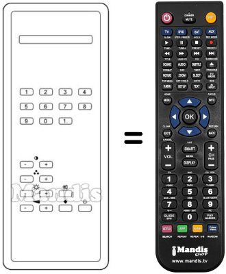 Replacement remote control TC 16 C