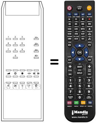 Replacement remote control TC 200
