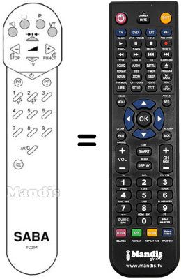 Replacement remote control TC 294
