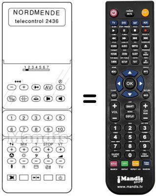 Replacement remote control 583.504 Replacement remote control 583.504