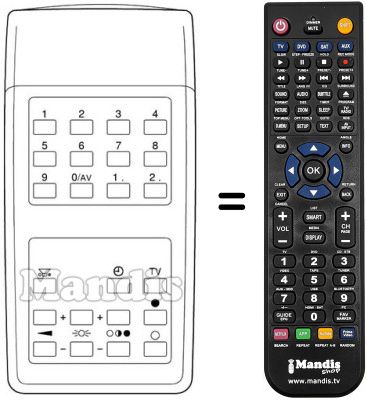 Replacement remote control TELEPROCESSOR