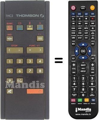 Replacement remote control TH C2 Replacement remote control TH C2