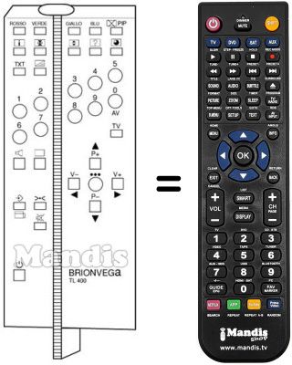 Replacement remote control TL 400