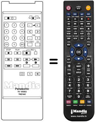 Replacement remote control TNQ 1442