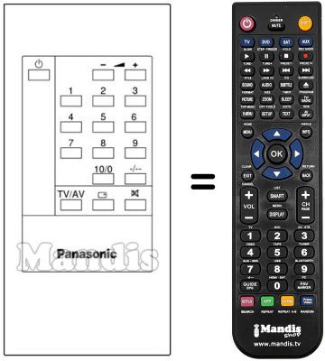 Replacement remote control TNQ 2611