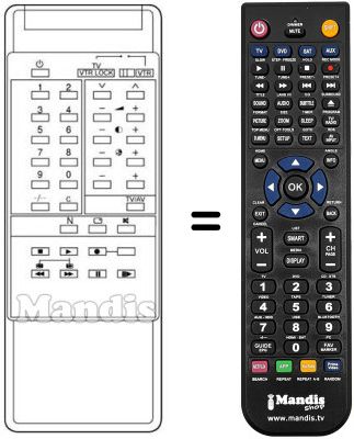 Replacement remote control TNQ 8E 0442