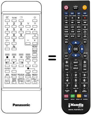 Replacement remote control TNQ 8E 0448