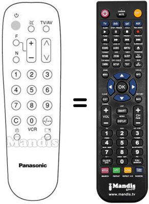 Replacement remote control TNQ 8E 0460