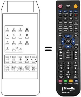 Replacement remote control TP 859 B / G