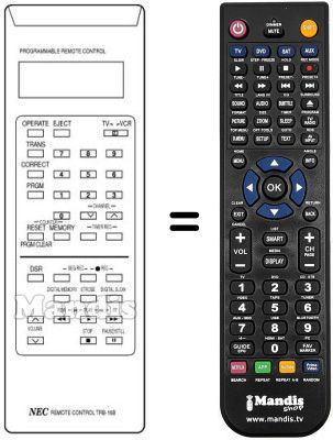 Replacement remote control TRB-16 B Replacement remote control TRB-16 B