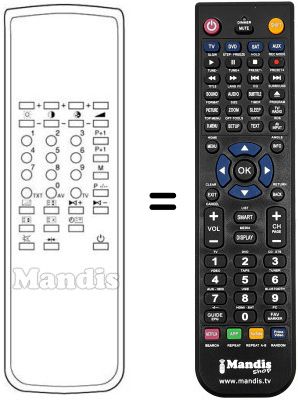 Replacement remote control TRC 013