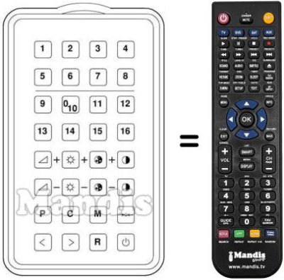 Replacement remote control TRS 99 / 16