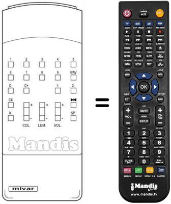 Replacement remote control TT 12