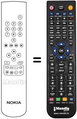 Replacement remote control Ingelen TVR 5135 Replacement remote control Ingelen TVR 5135