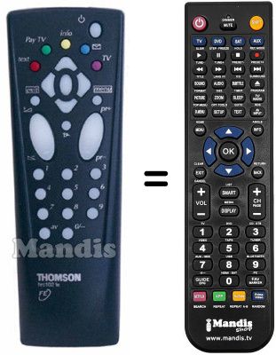 Replacement remote control Thomson 29 DU 40 E Replacement remote control Thomson 29 DU 40 E