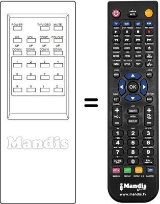Replacement remote control 3F14-00007-253