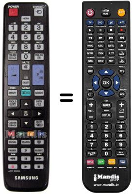 Replacement remote control Samsung UE 55D6500