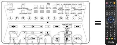 Replacement remote control V 1015 C Replacement remote control V 1015 C
