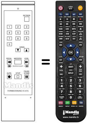 Replacement remote control 272.689 Replacement remote control 272.689