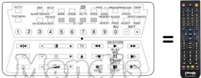 Replacement remote control V 1705 C Replacement remote control V 1705 C