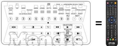 Replacement remote control V 2000 P Replacement remote control V 2000 P