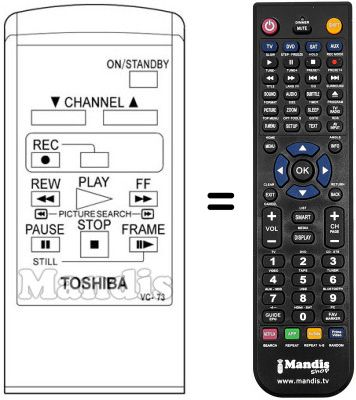 Replacement remote control VC-73